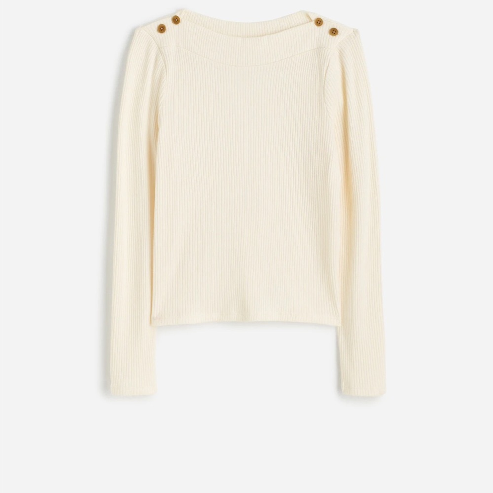 NWT Madewell Boatneck Long-Sleeve Tee